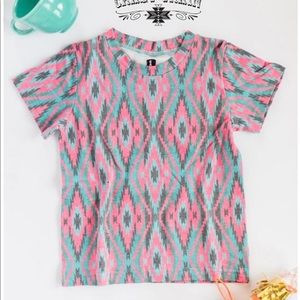 Aztec sliced back shirt